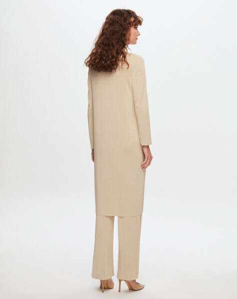 T24Y-6035 Simli Uzun Tunik GOLD - 3