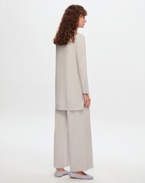 T24Y-6038 Çizgi Detaylı Tunik BLACK - MISS DALIDA (1)
