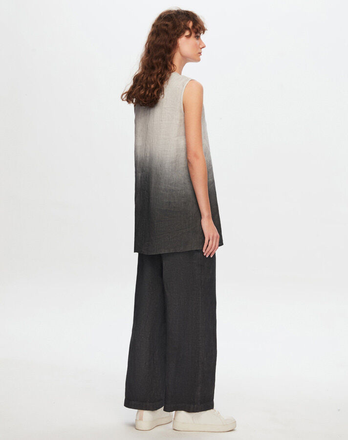 T24Y-6044 Kolsuz Degrade Keten Tunik - 6