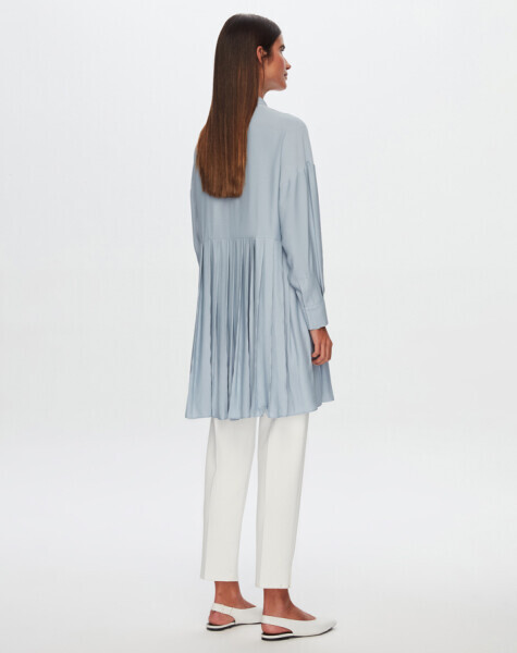 T24Y-6054 Plise Detaylı Tunik CAMEL - 1