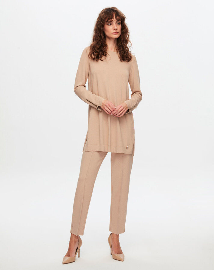 T24Y-7000 Narrow Leg Knitwear Trousers - 7