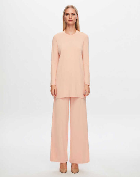 T24Y-7001 Bol Paça Triko Pantolon 1293-SALMON 