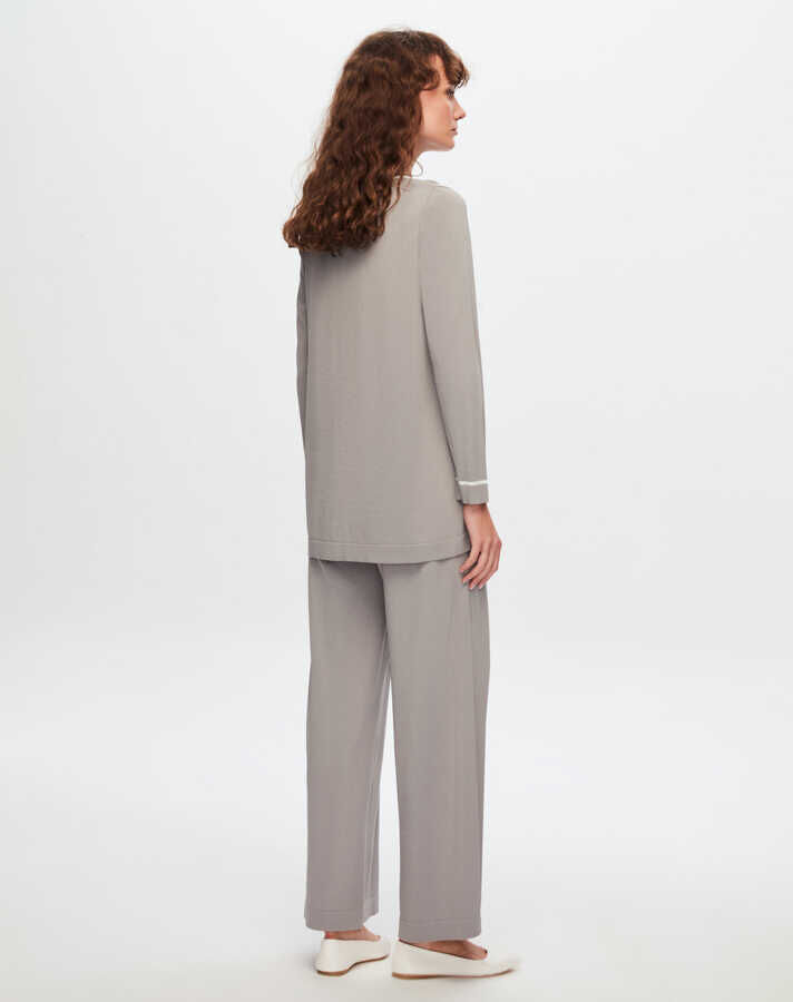 T24Y-7001 Bol Paça Triko Pantolon 1381-DARK GREY - 2