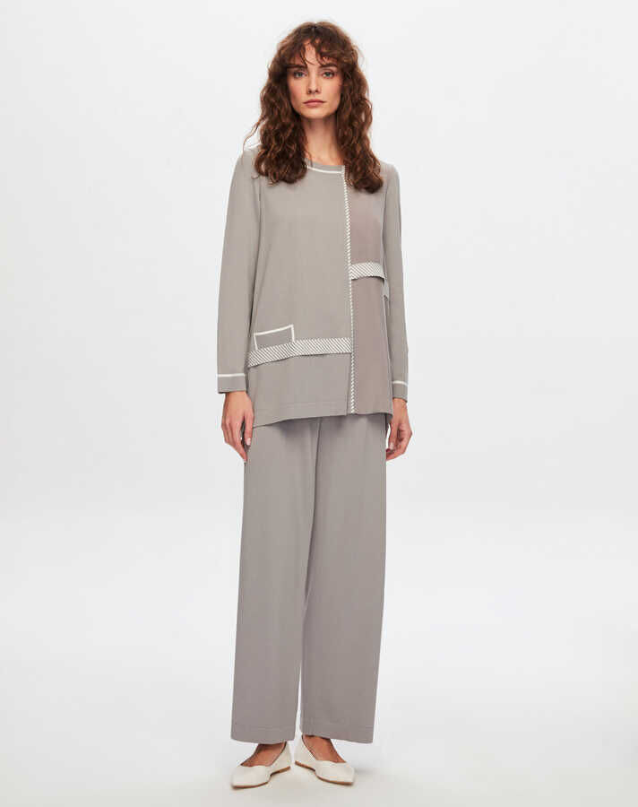 T24Y-7001 Bol Paça Triko Pantolon 1381-DARK GREY - 1