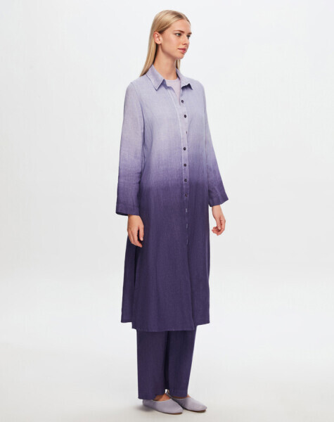 T24Y-7002 Bol Paça Degrade Keten Pantolon PURPLE - 22