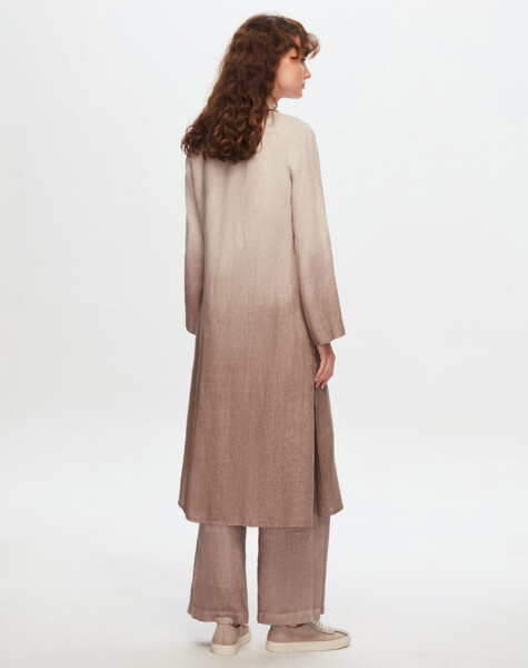 T24Y-7002 Wide Leg Gradient Linen Trousers - 8