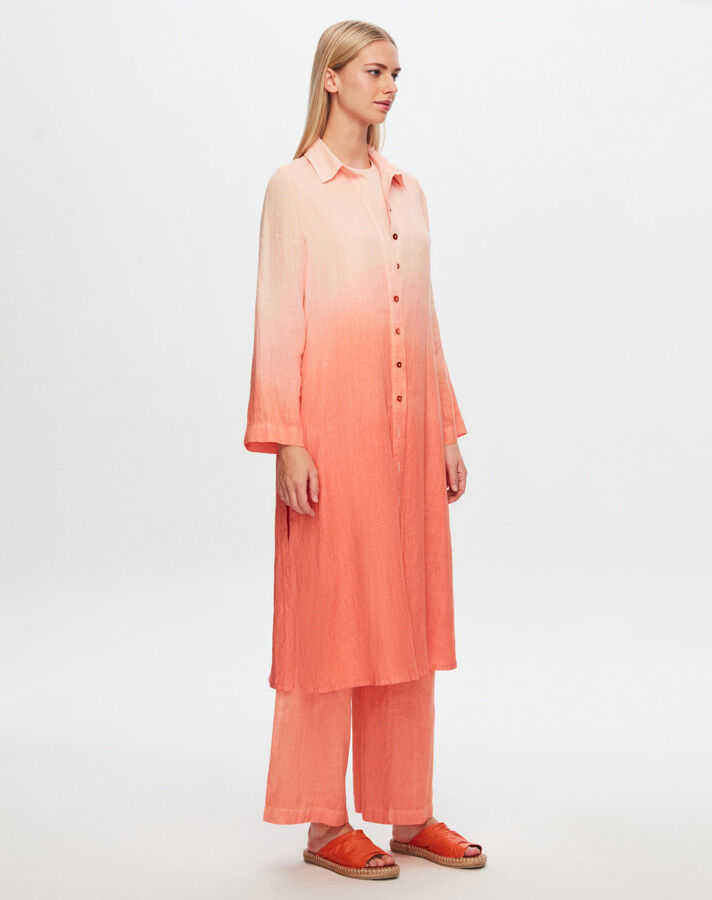 T24Y-7002 Wide Leg Gradient Linen Trousers - 9