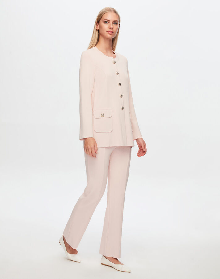 T24Y-7006 Pipe Leg Knitwear Trousers - 3