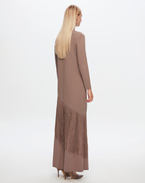 T24Y-7007 Örgü Teknikli Bol Paça Pantolon 002-MİNK - 2