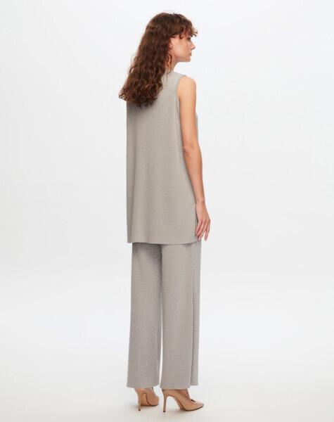 T24Y-7008 Bol Paça Simli Pantolon GREY - 12