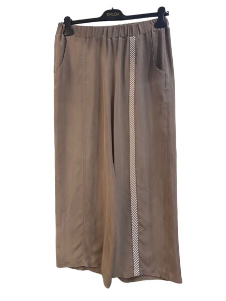 T24Y-7013 Knitwear Wide Leg Cupro Trousers - 7