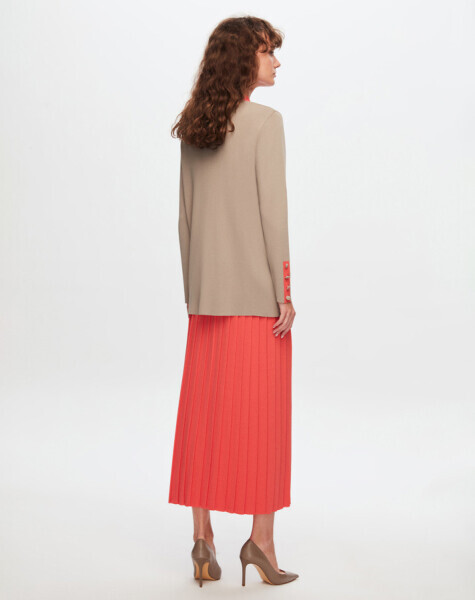T24Y-8001 Erkek Yaka Cepli Elegant Ceket 1155-MINK - 2