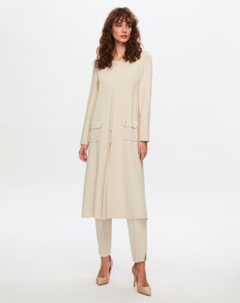 T24Y-8007 Düz Renk Klasik Elegant Ceket 002-MİNK - 11