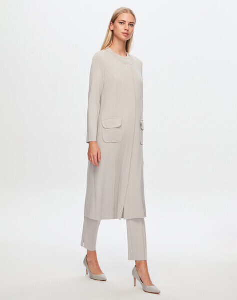 T24Y-8007 Düz Renk Klasik Elegant Ceket 002-MİNK - 15