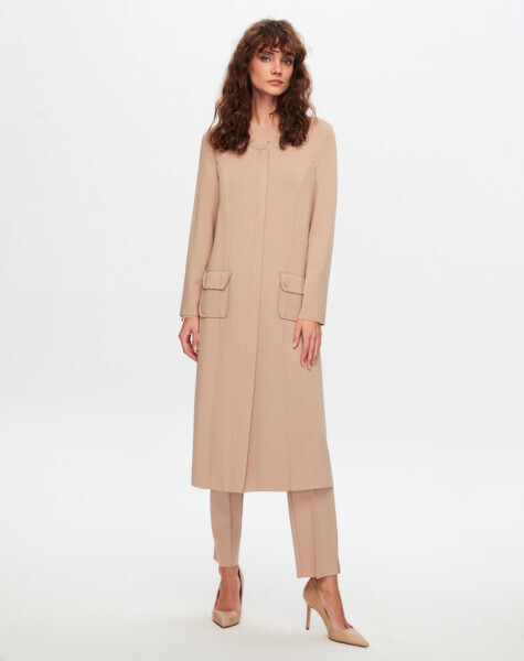 T24Y-8007 Düz Renk Klasik Elegant Ceket 002-MİNK - 20