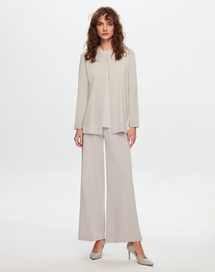 T24Y-8009 Elegance Jacket with Pearl Collar - 1