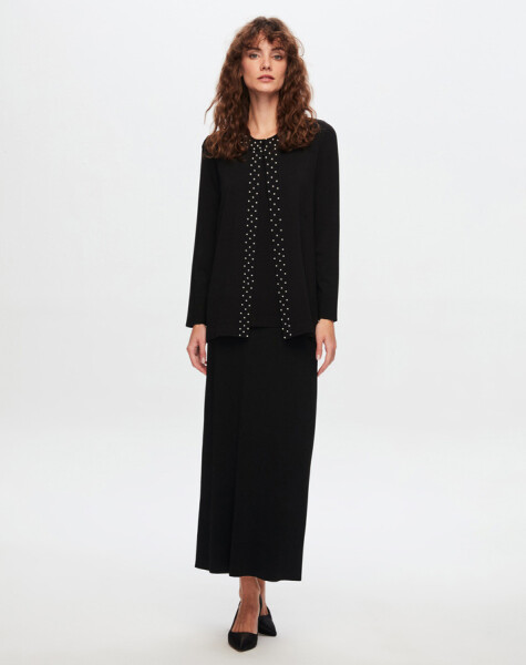 T24Y-8009 Elegance Jacket with Pearl Collar - 3