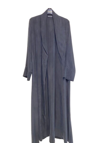 T24Y-8018 Shawl Collar Cupro Long Jacket - 8