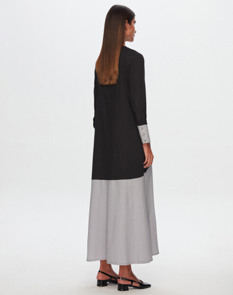 T24Y-8024 Waist Belted V-Neck Poplin Jacket - 9