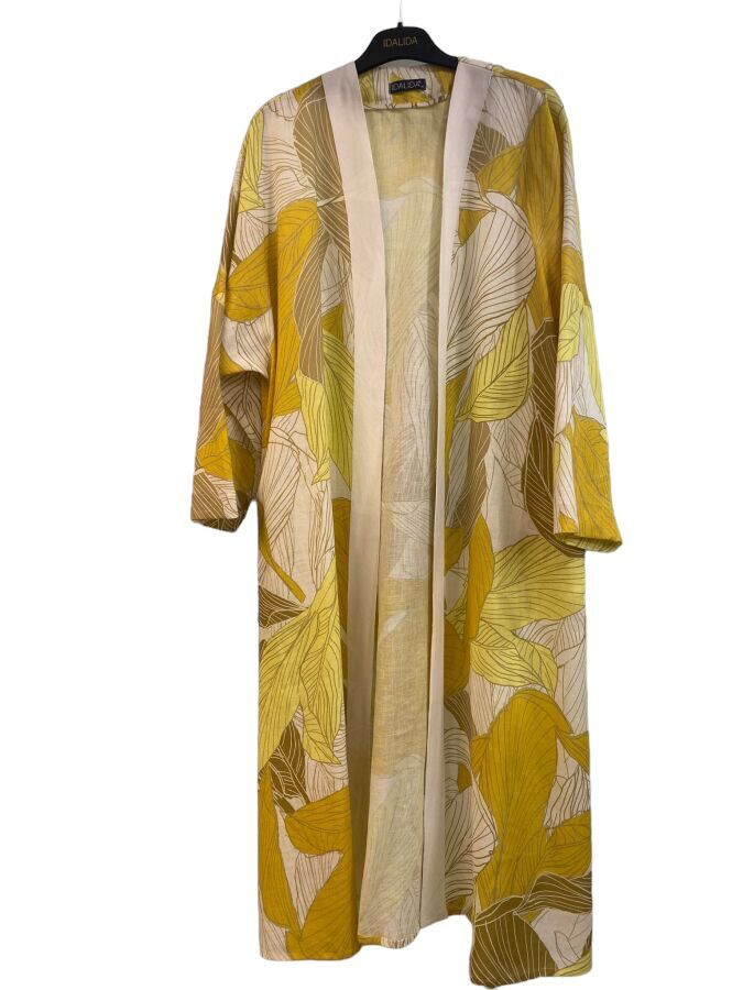 T24Y-8033 Patterned Kaftan Jacket - 3