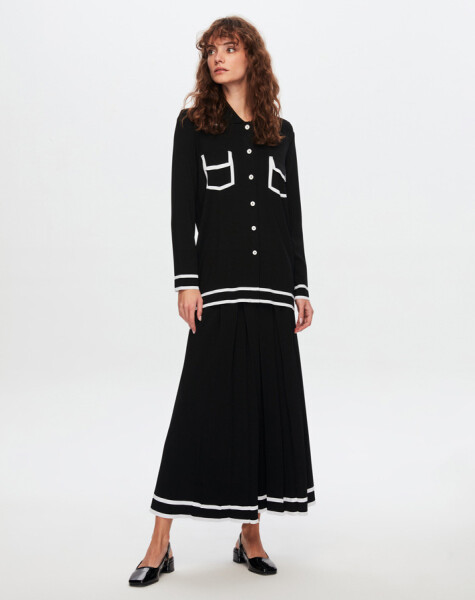 T24Y-9000 Color Striped Elegance Cardigan - 11