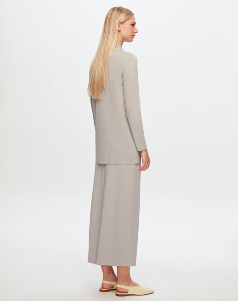 T24Y-9001 Çizgi Detaylı Elegant Hırka 1099-DARK GREY - 3