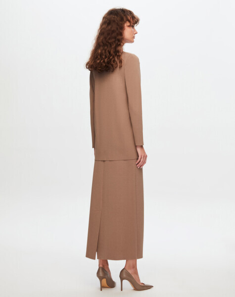 T24Y-9001 Çizgi Detaylı Elegant Hırka MV193-MİNK - MISS DALIDA (1)