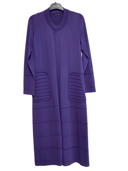 T24Y-9008 Long Knitwear Cardigan with Padding Detail - 7
