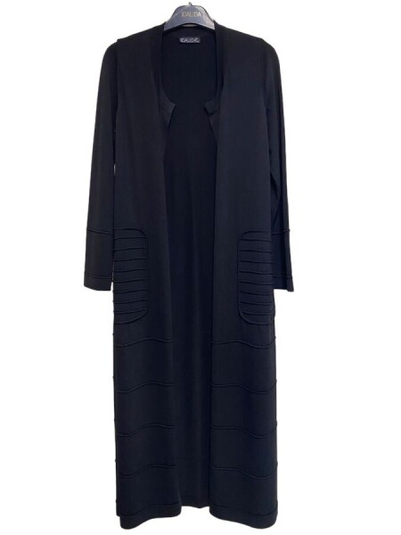 T24Y-9008 Long Knitwear Cardigan with Padding Detail - 10