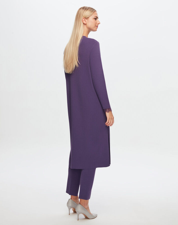 T24Y-9010 Buttoned Long Knitted Cardigan - 7