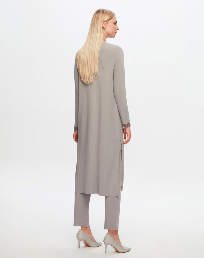 T24Y-9010 Buttoned Long Knitted Cardigan - 13