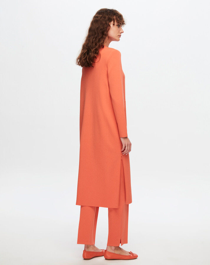 T24Y-9014 Zippered Long Cardigan - 4