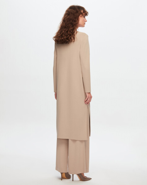 T24Y-9014 Zippered Long Cardigan - 9