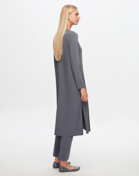 T24Y-9014 Zippered Long Cardigan - 16