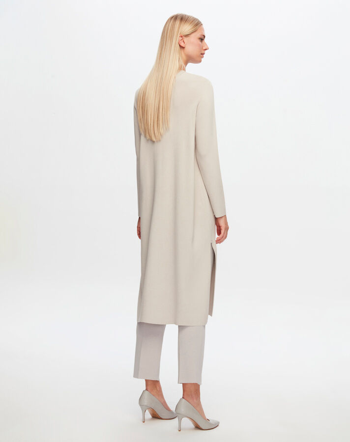 T24Y-9014 Zippered Long Cardigan - 23