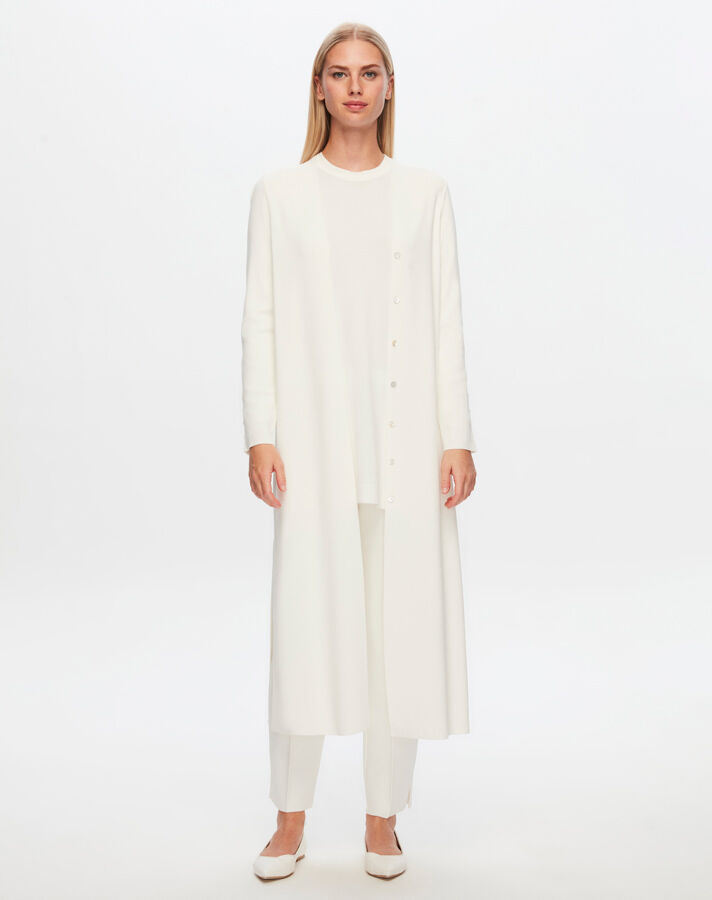 T24Y-9021 Clean Cut Solid Color Buttoned Cardigan - 12