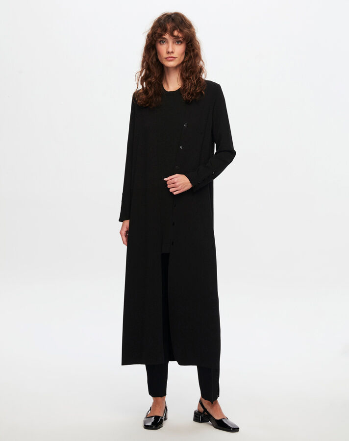 T24Y-9021 Clean Cut Solid Color Buttoned Cardigan - 16
