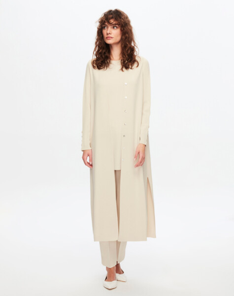 T24Y-9021 Clean Cut Solid Color Buttoned Cardigan - 20