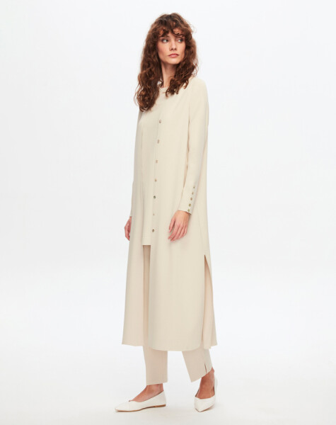 T24Y-9021 Clean Cut Solid Color Buttoned Cardigan - 21
