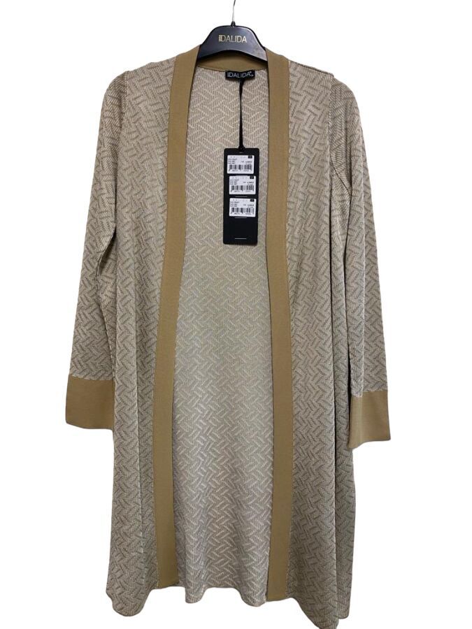 T24Y-9027 Zigzag Patterned Shiny Knitwear Cardigan - 21