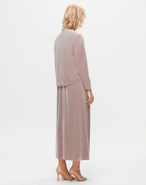 T25K-0001Cepli Tunik-Etek Kadife Takım - 6
