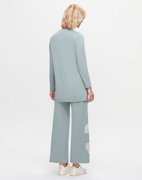T25K-0004 Çiçek Görselli Tunik-Pantolon Takım - 2