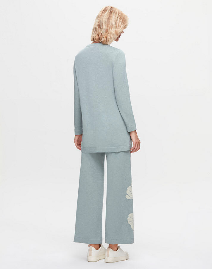 T25K-0004 Çiçek Görselli Tunik-Pantolon Takım - 2