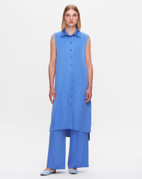 T25K-1002 Cupro Triko Yelek SAPPHIRE - 1