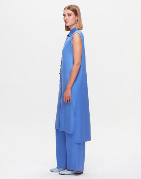 T25K-1002 Cupro Triko Yelek SAPPHIRE - 2