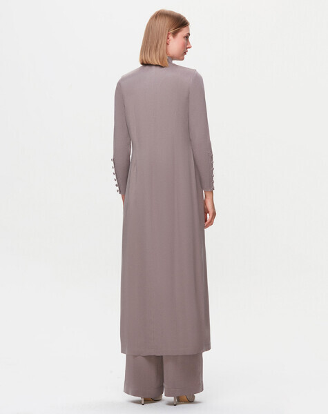 T25K-1004 Deri Kemer Detaylı CuproYelek MİNK - 2