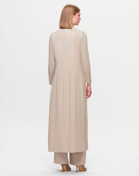 T25K-1004 Deri Kemer Detaylı CuproYelek STONE - MISS DALIDA (1)