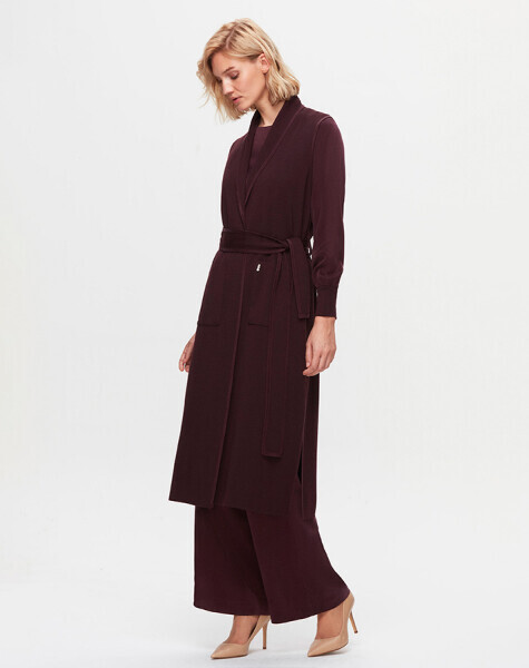 T25K-1006 Biye Detaylı Triko Yelek BLACK - 2