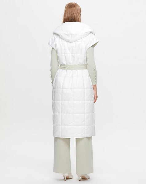 T25K-1010 İçi Triko Astarlı Yelek WHITE / FONIA-RİVER - 2