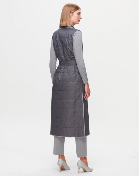 T25K-1011 Triko Astarlı İnce Yelek DARK GREY - 3